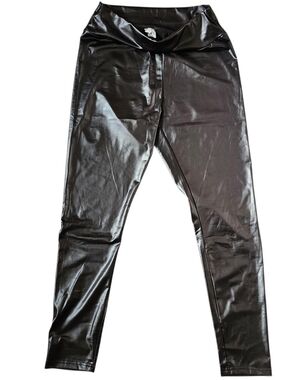 Black Faux Leather Leggings